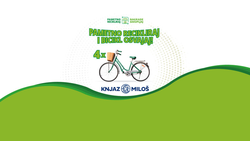 Kompanija Knjaz Miloš nagrađuje najvrednije reciklere jednim biciklom svake nedelje u junu!